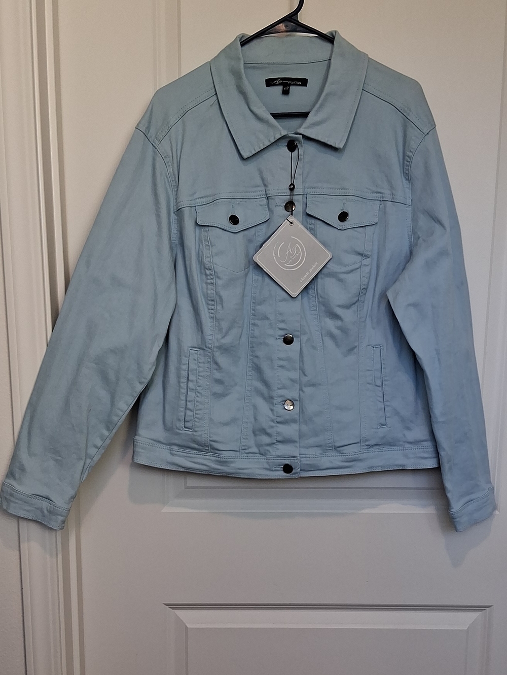 AG Adriano Goldschmied Pale Blue Denim Jacket